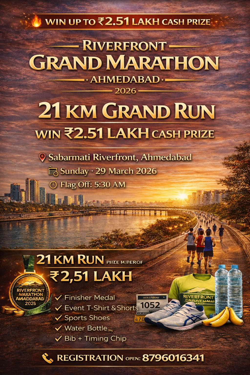 Riverfront Grand Marathon 21 KM Run