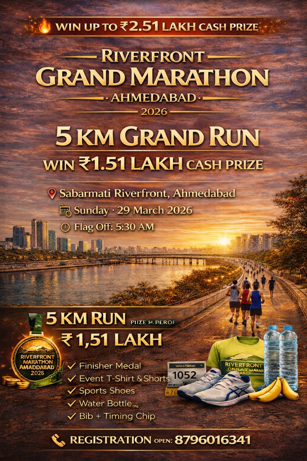 Riverfront Grand Marathon  5 KM RUN